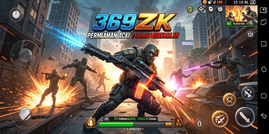 Tampilan menakjubkan dari gameplay aksi 369ZK yang mendebarkan.
