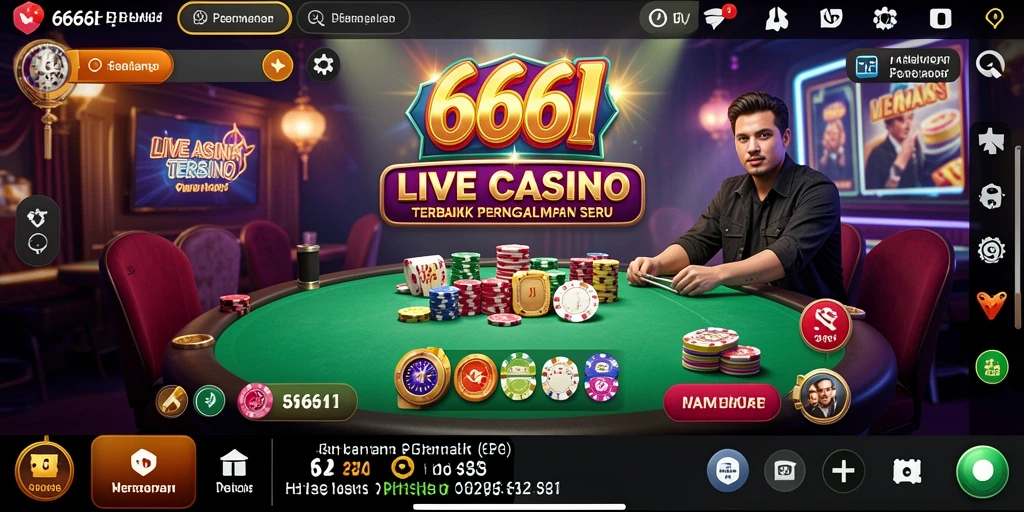 Screenshot gameplay Live Casino yang menarik dan interaktif.