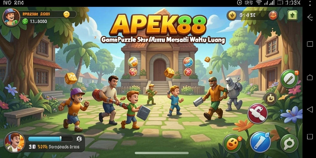 Screenshot APEK88 menampilkan gameplay Puzzle yang seru dan menantang.