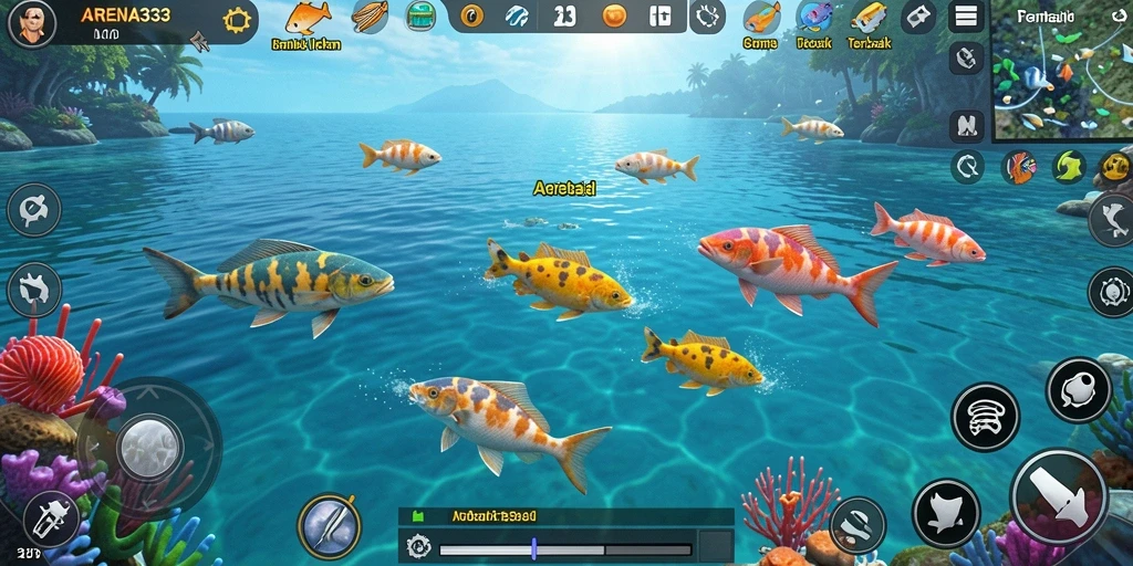 Tangkapan layaknya di dunia bawah laut dalam ARENA333.