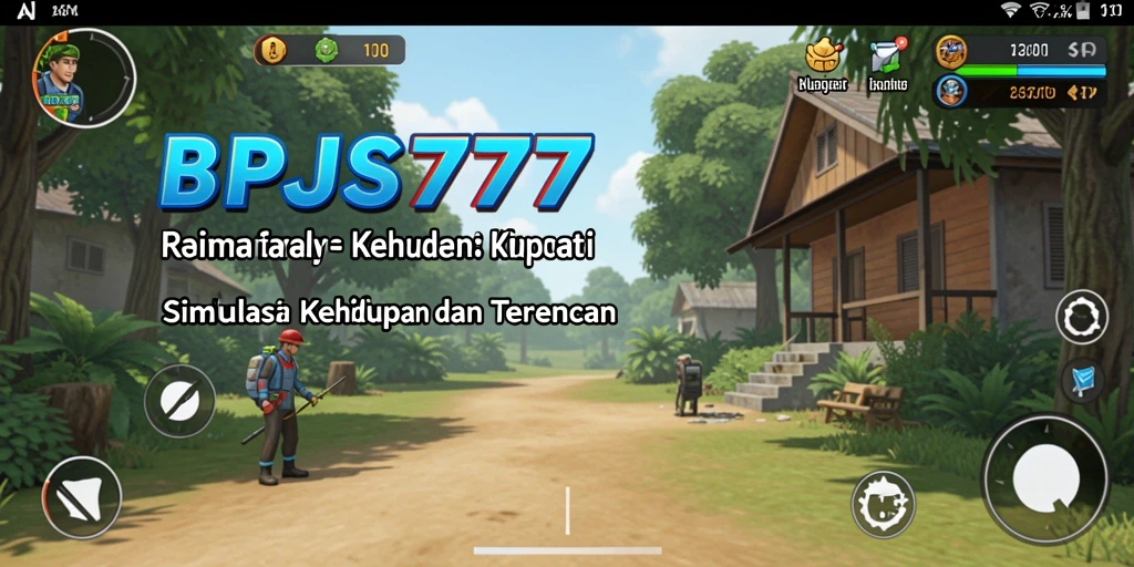 Screenshot gameplay BPJS777 menunjukkan karakter yang menjalani rutinitas sehat.