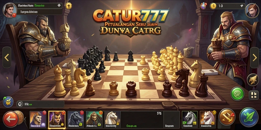 Tampilan gameplay RPG yang mendebarkan di CATUR777.