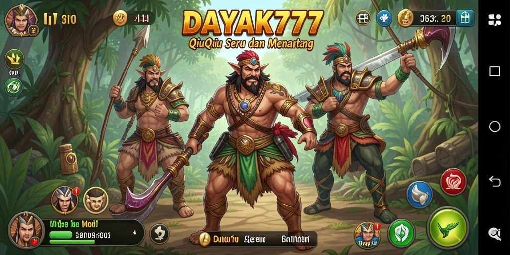 Tampilan gameplay QiuQiu yang seru dan interaktif di DAYAK777.