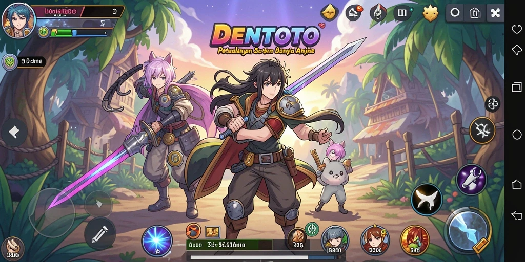 Gameplay DENTOTO yang menakjubkan dalam dunia Anime.