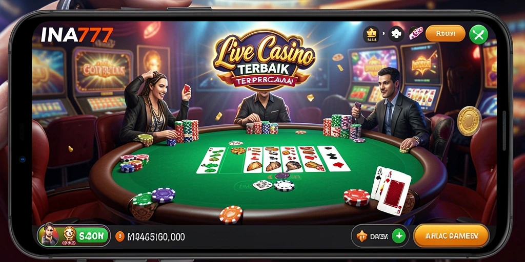 Tampilan gameplay Live Casino yang menarik dan interaktif.