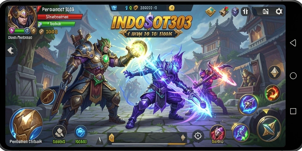 Tampilan gameplay menarik dari INDOSLOT303 dengan pertempuran strategis.