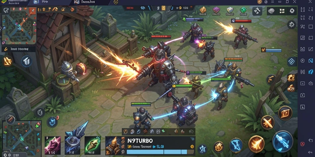 Tampilan menarik dari gameplay SLG N9TURBO yang mendebarkan.