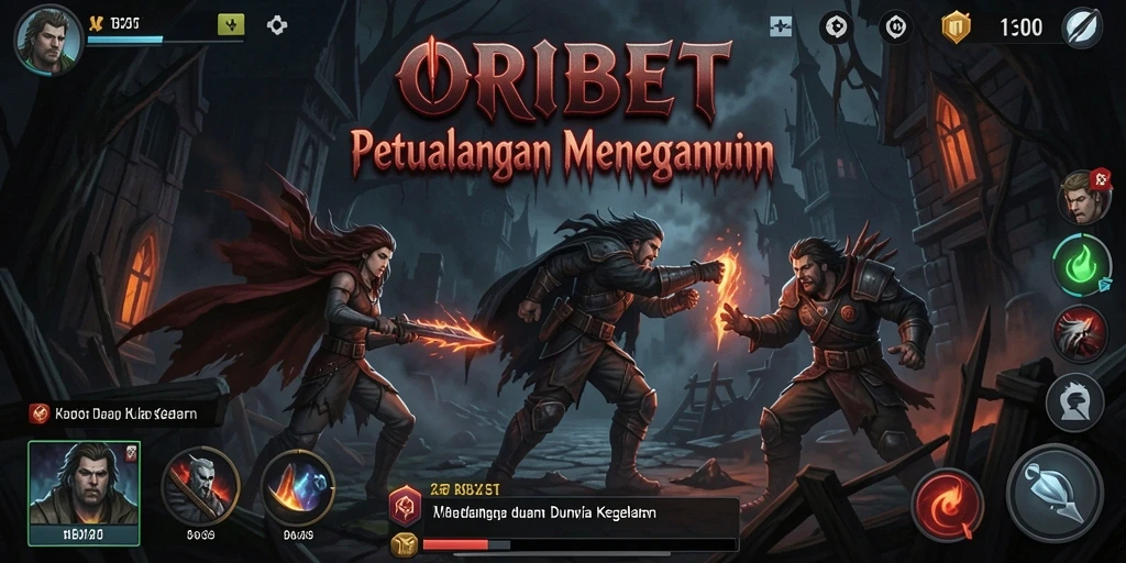 Tampilan gameplay menegangkan dan suasana Horror di ORIBET.