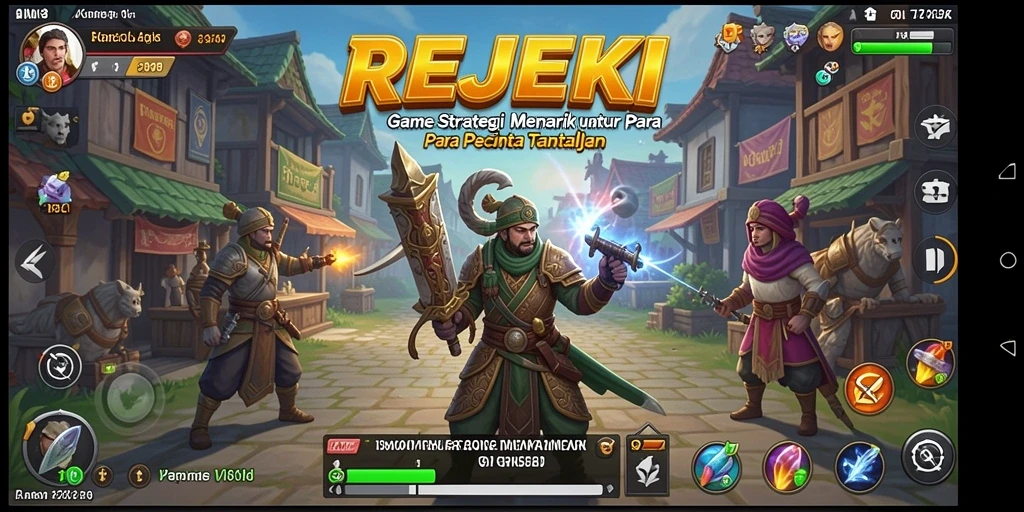 Tampilan gameplay menarik dari REJEKI yang mendebarkan.