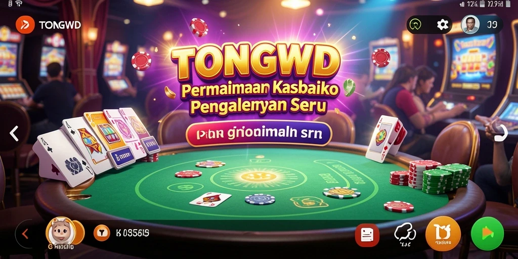 TANGKAPAN LAYAR TONGWD menampilkan gameplay Kasino yang mendebarkan.