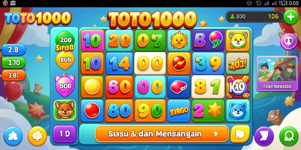Tampilan gameplay Bingo yang seru di TOTO1000.