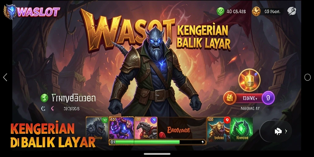 Screenshot utama WASLOT menampilkan suasana gameplay Horror yang menegangkan.