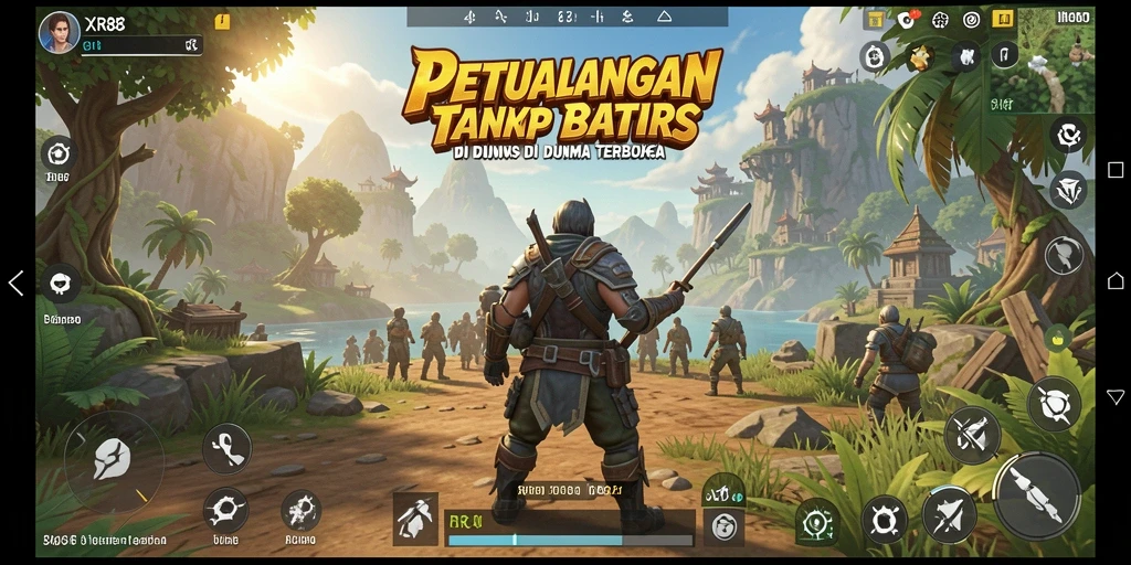 Gameplay memukau XR88 di dunia terbuka yang luas.