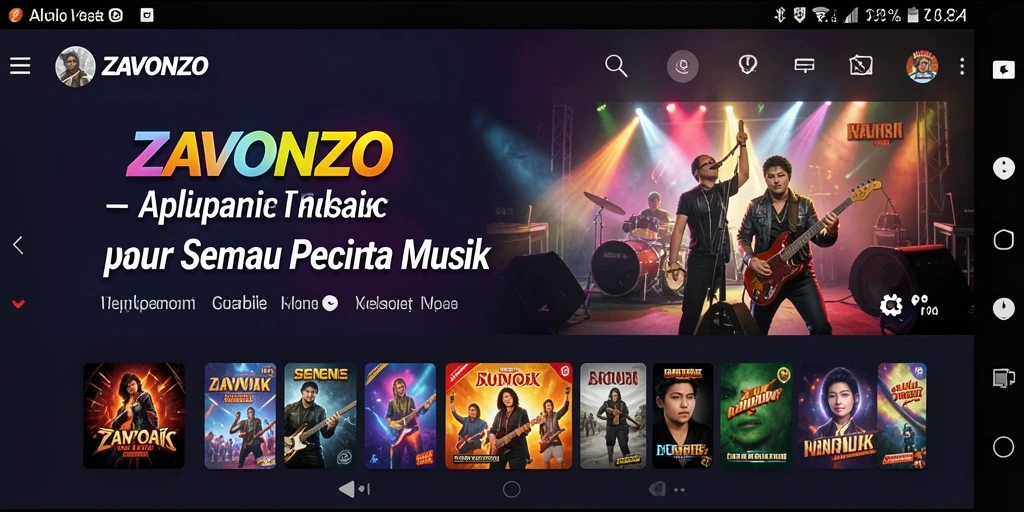 Screenshot utama menunjukkan gameplay menantang dalam ZAVONZO.